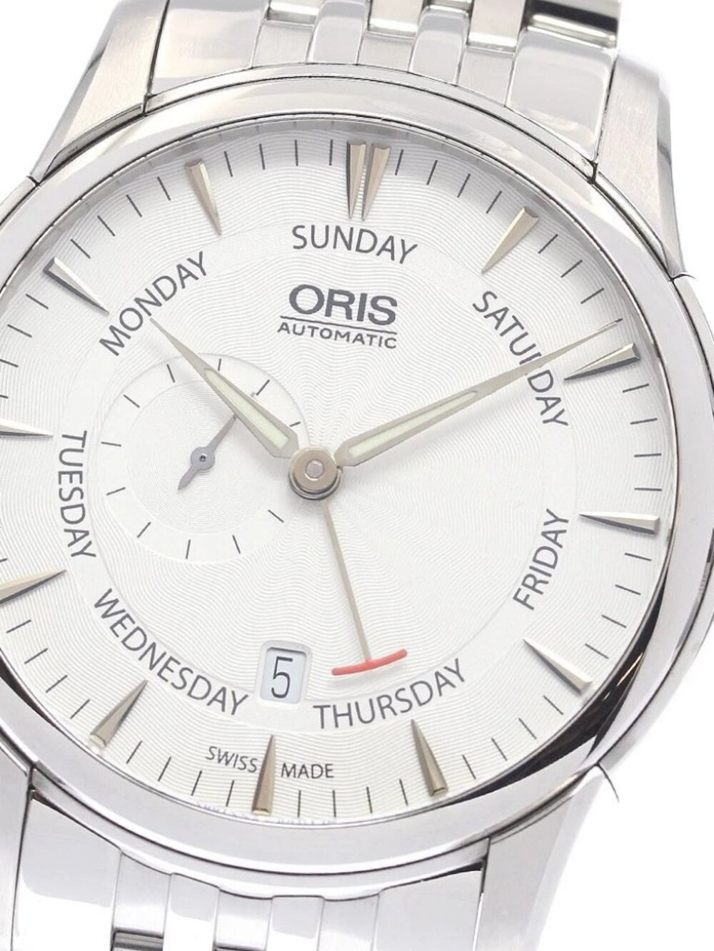 ORIS Artelier 7666 Pointer date Silver Dial Automatic Men's Watch_962582
